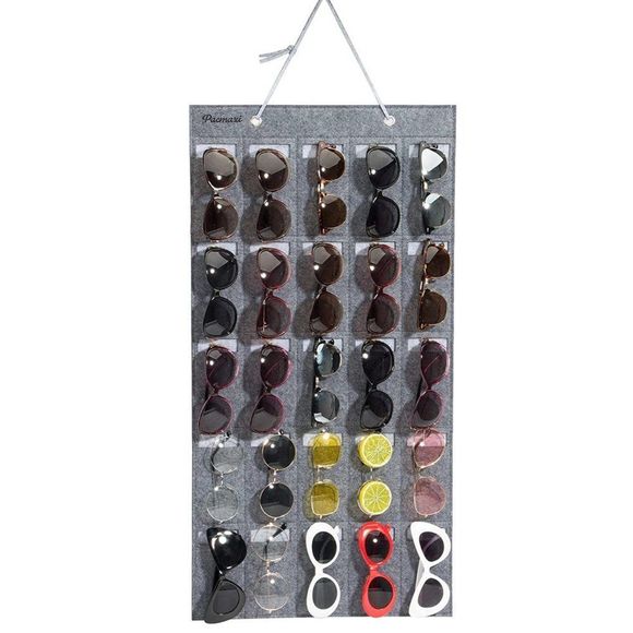 25 SLOT SUNGLASSES HOLDER! FELT MATERIAL!